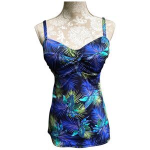 Fantasie Cup fitting Underwire Tankini Swim Top  US 36D UK 80D Tropical Vacation